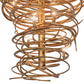 Meyda Lighting Cyclone 60" 36-Light Gilded Gold Chandelier