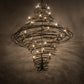 Meyda Lighting Cyclone 60" 36-Light Pewter Chandelier