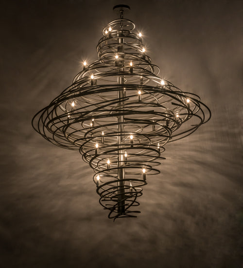 Meyda Lighting Cyclone 60" 36-Light Pewter Chandelier