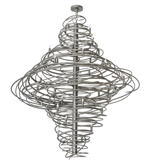 Meyda Lighting Cyclone 60" 36-Light Pewter Chandelier