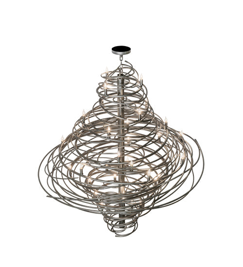 Meyda Lighting Cyclone 60" 36-Light Pewter Chandelier