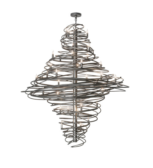 Meyda Lighting Cyclone 60" 36-Light Pewter Chandelier