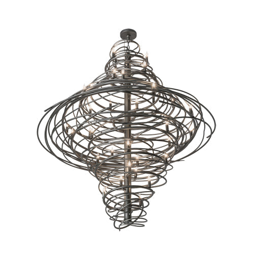 Meyda Lighting Cyclone 60" 36-Light Pewter Chandelier