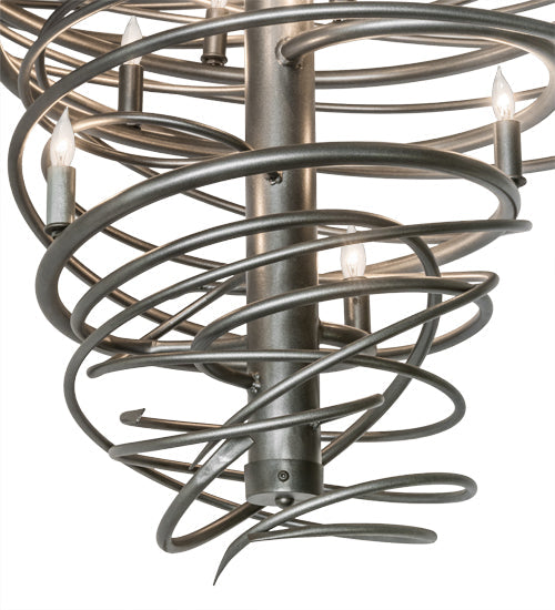 Meyda Lighting Cyclone 60" 36-Light Pewter Chandelier