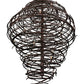 Meyda Lighting Cyclone 62" 36-Light Cafe Noir Rust Chandelier