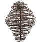 Meyda Lighting Cyclone 62" 36-Light Cafe Noir Rust Chandelier