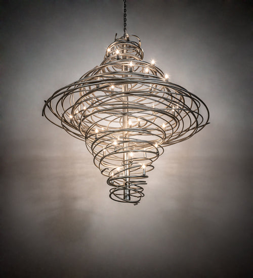 Meyda Lighting Cyclone 64" 36-Light Industrial Steel Chandelier
