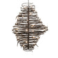 Meyda Lighting Cyclone 64" 36-Light Old Wrought Iron Chandelier