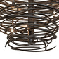 Meyda Lighting Cyclone 64" 36-Light Old Wrought Iron Chandelier