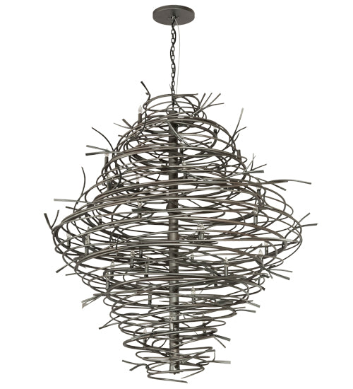 Meyda Lighting Cyclone 65" 36-Light Pewter Chandelier