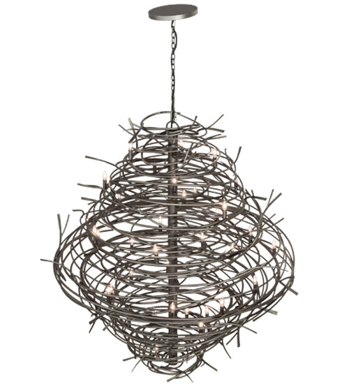 Meyda Lighting Cyclone 65" 36-Light Pewter Chandelier