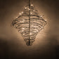 Meyda Lighting Cyclone 72" 36-Light Cosmic Silver Vein Chandelier