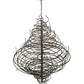 Meyda Lighting Cyclone 72" 36-Light Cosmic Silver Vein Chandelier