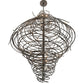 Meyda Lighting Cyclone 72" 36-Light Cosmic Silver Vein Chandelier