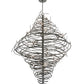 Meyda Lighting Cyclone 72" 36-Light Cosmic Silver Vein Chandelier