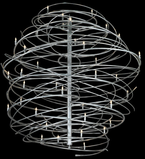 Meyda Lighting Cyclone 73" 36-Light Pewter Chandelier