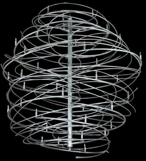 Meyda Lighting Cyclone 73" 36-Light Pewter Chandelier