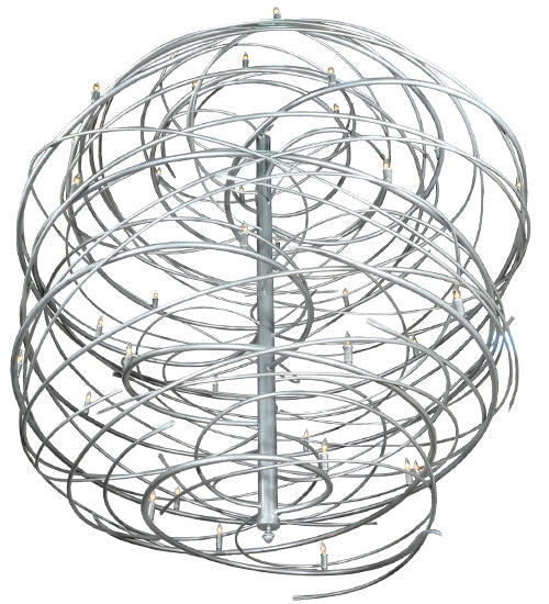 Meyda Lighting Cyclone 73" 36-Light Pewter Chandelier