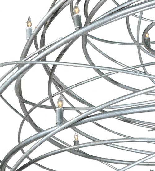 Meyda Lighting Cyclone 73" 36-Light Pewter Chandelier