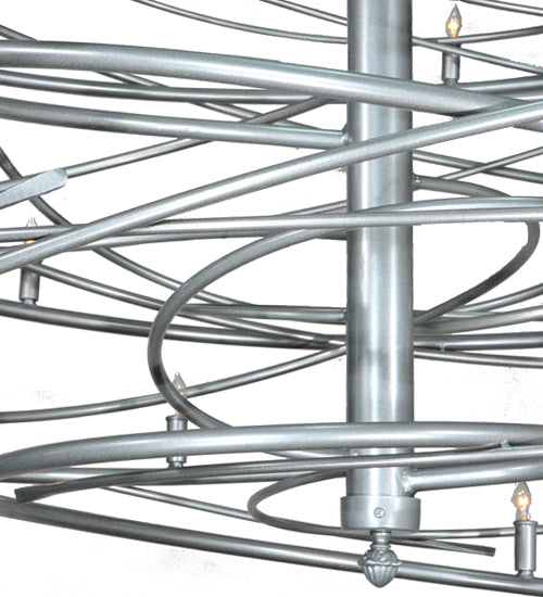Meyda Lighting Cyclone 73" 36-Light Pewter Chandelier