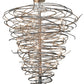 Meyda Lighting Cyclone 73" 36-Light Pewter Chandelier With Faux Candlelight