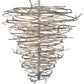 Meyda Lighting Cyclone 73" 36-Light Pewter Chandelier With Faux Candlelight