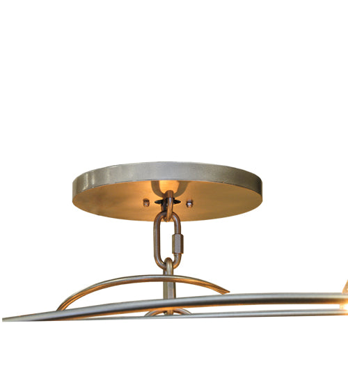 Meyda Lighting Cyclone 73" 36-Light Pewter Chandelier With Faux Candlelight