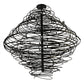 Meyda Lighting Cyclone 79" 36-Light Black & Silver Overspray Chandelier