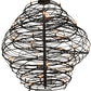Meyda Lighting Cyclone 79" 36-Light Textured Black Chandelier