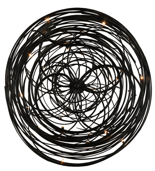 Meyda Lighting Cyclone 79" 36-Light Textured Black Chandelier