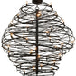 Meyda Lighting Cyclone 79" 36-Light Textured Black Chandelier