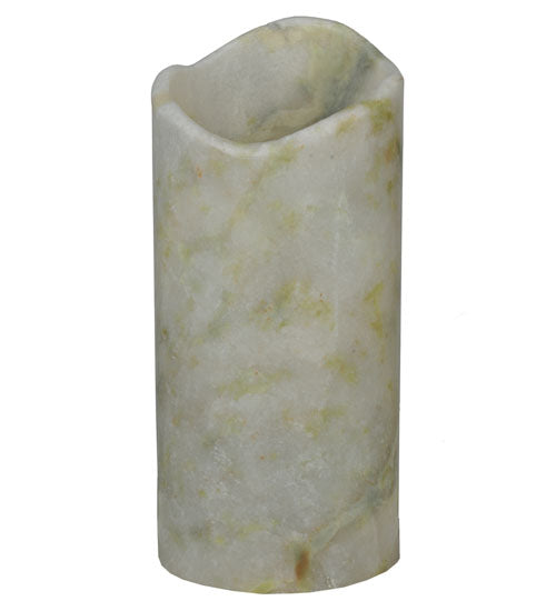 Meyda Lighting Cylindre 3" White & Light Green Jadestone Shade