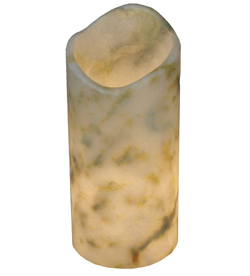 Meyda Lighting Cylindre 3" White & Light Green Jadestone Shade