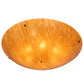 Meyda Lighting Cypola 214541 36" 6-Light Mahogany Bronze Inverted Pendant Light With Ambra Siena Idalight Shade