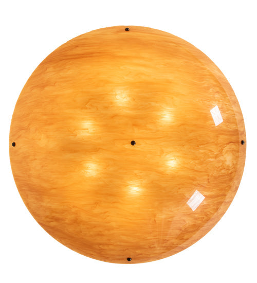 Meyda Lighting Cypola 214541 36" 6-Light Mahogany Bronze Inverted Pendant Light With Ambra Siena Idalight Shade