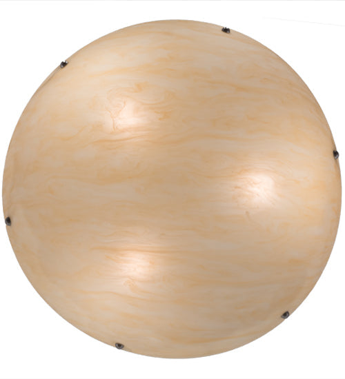 Meyda Lighting Cypola 24" 3-Light Brushed Nickel Inverted Pendant Light With Beige Sahara Taupe Idalight Shade