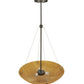 Meyda Lighting Cypola 24" 3-Light Timeless Bronze Inverted Pendant Light With Ambra Siena Idalight Shade