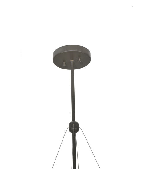 Meyda Lighting Cypola 24" 3-Light Timeless Bronze Inverted Pendant Light With Ambra Siena Idalight Shade