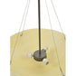 Meyda Lighting Cypola 24" 3-Light Timeless Bronze Inverted Pendant Light With Botticino Idalight Shade