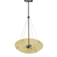 Meyda Lighting Cypola 24" 3-Light Timeless Bronze Inverted Pendant Light With Botticino Idalight Shade
