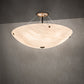Meyda Lighting Cypola 24" 6-Light Antique Copper Semi-flush Mount Light With Beige Fleshtone Idalight Shade