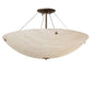 Meyda Lighting Cypola 24" 6-Light Antique Copper Semi-flush Mount Light With Beige Fleshtone Idalight Shade