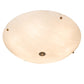 Meyda Lighting Cypola 24" 6-Light Antique Copper Semi-flush Mount Light With Beige Fleshtone Idalight Shade