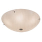 Meyda Lighting Cypola 24" 6-Light Nickel Flush Mount Light With Whitestone Idalight Shade Glass