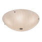 Meyda Lighting Cypola 248028 24" 6-Light Nickel Flush Mount Light With Whitestone Idalight Shade