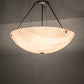 Meyda Lighting Cypola 27" 5-Light Oil Rubbed Bronze Semi-flush Mount Light With Beige Fleshtone Idalight Shade