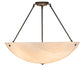 Meyda Lighting Cypola 27" 5-Light Oil Rubbed Bronze Semi-flush Mount Light With Beige Fleshtone Idalight Shade