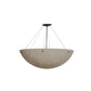 Meyda Lighting Cypola 30" 4-Light Timeless Bronze Inverted Pendant Light With Fleshtone Idalight Shade Glass