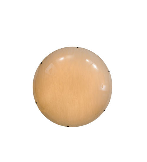 Meyda Lighting Cypola 30" 4-Light Timeless Bronze Inverted Pendant Light With Fleshtone Idalight Shade Glass