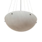 Meyda Lighting Cypola 30" 4-Light Timeless Bronze Inverted Pendant Light With Whitestone Idalight Shade